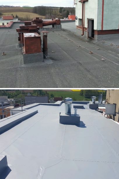 panelový dům, před a po realizaci